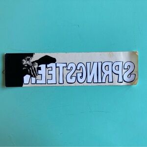 BRUCE SPRINGSTEEN Bumper Sticker Middle 1980’s Not Sure If It Will Still Stick
